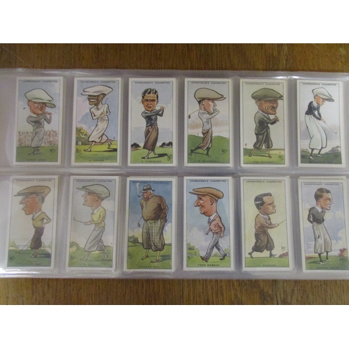 35 - Churchman. Complete set in plastic sleeves with 1931 Prominent Golfers generally good plus with some... 