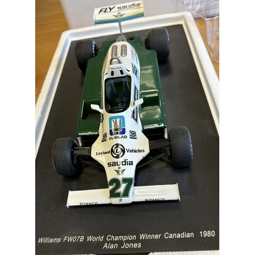 393 - Spark. 1:18 scale model of the Williams F1 FW07B world champion winner Canadian 1980, driven by Alan... 