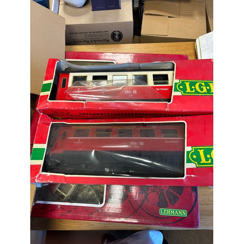 417 - Collection of mostly G gauge, generally excellent in very good boxes, including Lehmann LGB 20401 go... 