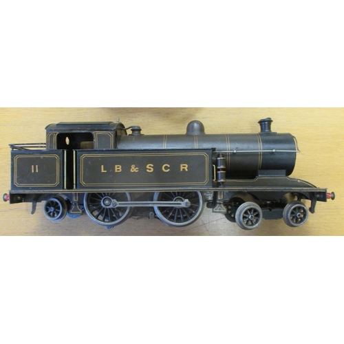 426 - Bing. Gauge 1 LB & SCR 11 3-rail brown 4-4-2 electric tank locomotive, good plus, some paint chippin... 