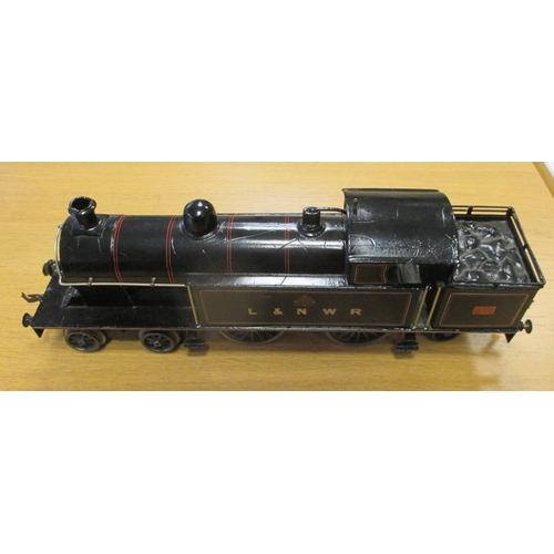 427 - Bing. Gauge 1 L & NWR 44 black 4-4-2 3-rail electric tank locomotive, good plus, some retouching pai... 