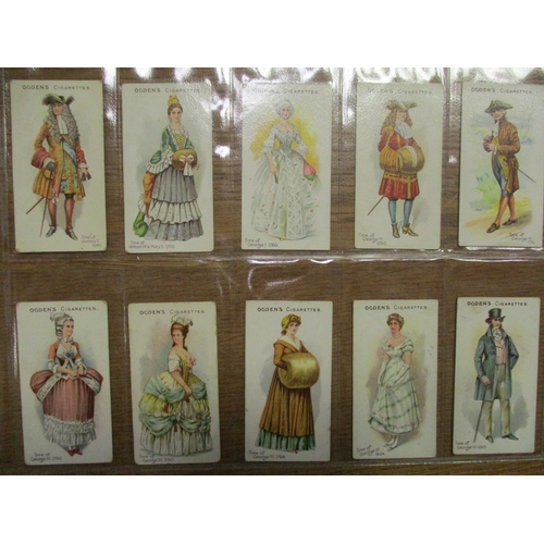 44 - Ogdens. Complete set in plastic sleeves with 1905 British Costumes from 100 B.C. to 1904 generally v... 