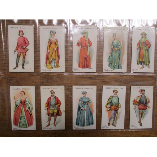 44 - Ogdens. Complete set in plastic sleeves with 1905 British Costumes from 100 B.C. to 1904 generally v... 