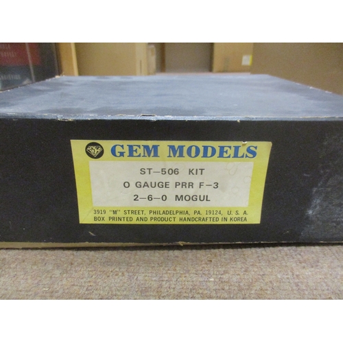 448 - Gem Models. O gauge PRR F-3 2-6-0 Mogul 'Black Canyon' 99 black locomotive and tender, near mint in ... 