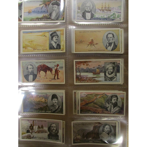 47 - F&J Smith. Complete set in plastic sleeves with 1911 Famous explorers, generally good plus to excell... 