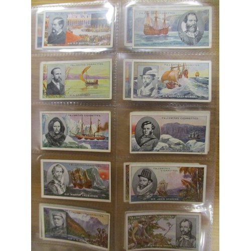 47 - F&J Smith. Complete set in plastic sleeves with 1911 Famous explorers, generally good plus to excell... 