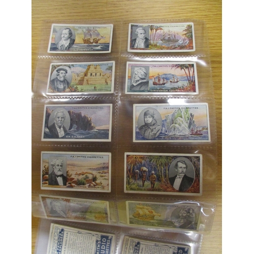 47 - F&J Smith. Complete set in plastic sleeves with 1911 Famous explorers, generally good plus to excell... 