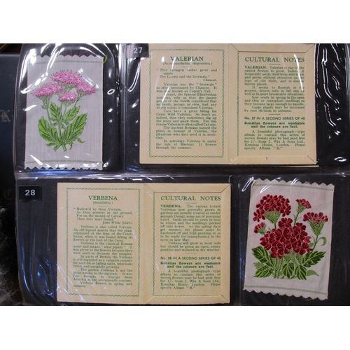 50 - Wix. Collection in 2 albums with Kensitas flowers including large 1st and 2nd series printed backs (... 