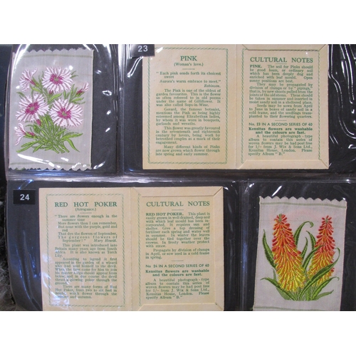 50 - Wix. Collection in 2 albums with Kensitas flowers including large 1st and 2nd series printed backs (... 