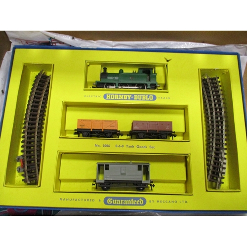 563 - Collection of OO gauge including sets with Hornby Dublo 0-6-0 tank No 2006 (2) one with no locomotiv... 