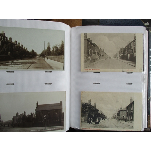 61 - Misc. coln. in modern albums. Wolverhampton range of mainly general views and central street scenes,... 