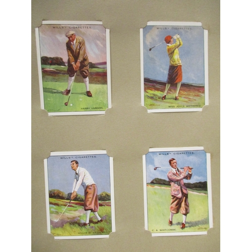 7 - Collection in paper albums (not stuck down), with complete sets including Churchman Lawn Tennis (L),... 