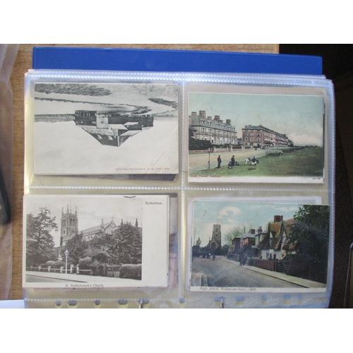 71 - Misc. coln. in 14 small modern albums and some loose with few better cards. General UK topo., greeti... 