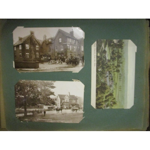 76 - Misc. coln. in very tatty old album of UK topo. with many general views and better R.Ps. incl Littel... 