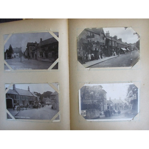 77 - Misc. coln. in vintage albums with better R.Ps of Midsomer Norton incl. Silver St., North Rd., Marke... 