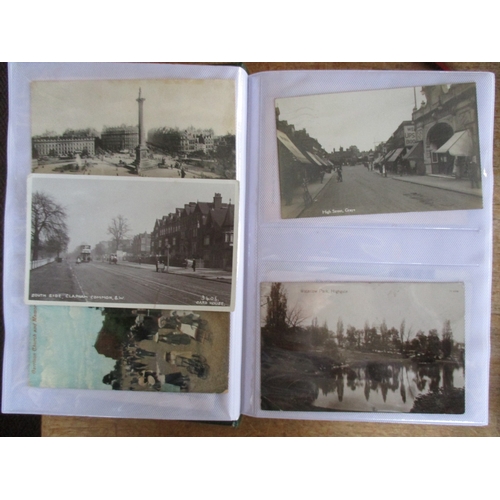 79 - Misc. coln. in albums and loose with album of general Welsh views. London and Suburbs incl. South Si... 