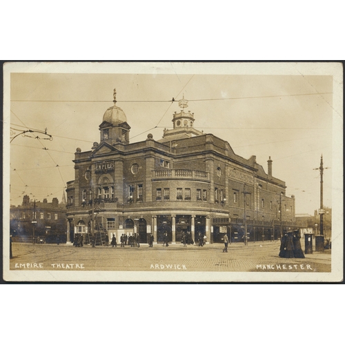 89 - Lancashire. Manchester and surrounding coln. in modern album with good range of R.Ps. incl. the Empi... 