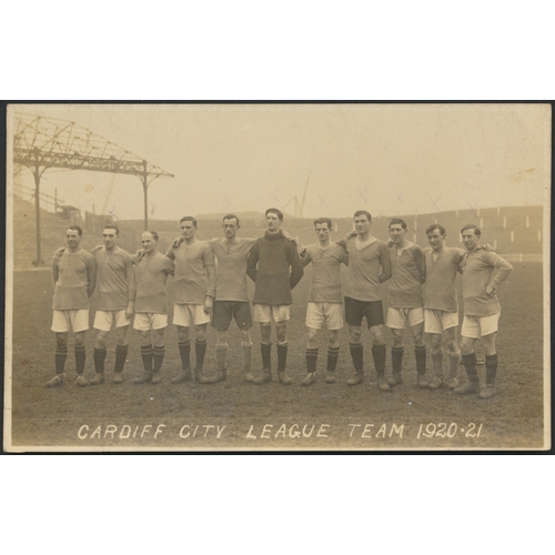 93 - Wales. Coln in modern album of Welsh sport with Football teams incl. Mid-Rhonda seasons 1919-20 (pla... 