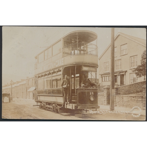 94 - Wales. Coln in a modern album of Treorchy and Treherbert with many better cards incl. R.Ps. Treorchy... 