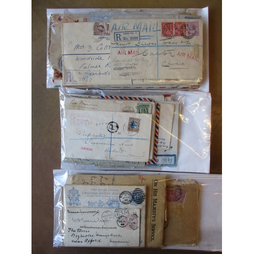 47 - World postal history range of loose early to middle covers, incl 1844 Preston to London 1d red cover... 