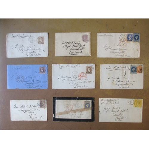 48 - World postal history range of loose early to middle covers, incl range of 1870s South Australia to G... 