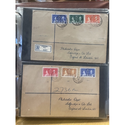 69 - 1937 Coronation Omnibus set on 62 covers, mainly hand-addressed to Selfridges Philatelic Department.... 