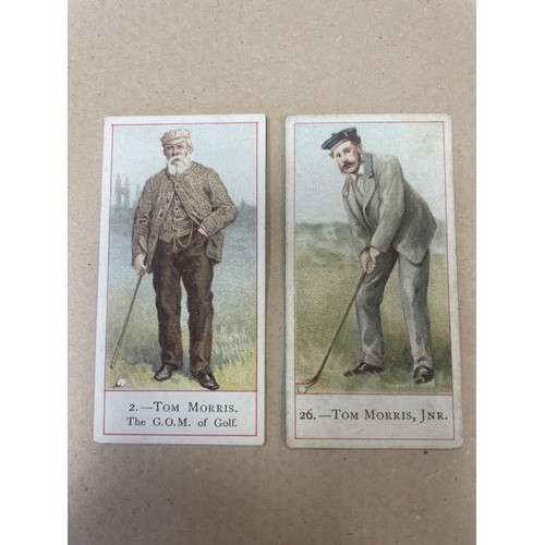 37 - Cope. Part set in plastic sleeves with 1900 Cope's Golfers, No 46 reprint with additional No 14, No ... 