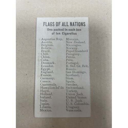 51 - Allen & Ginter. Part set in plastic sleeves with 1890 Flags of All Nations (44), generally very good... 