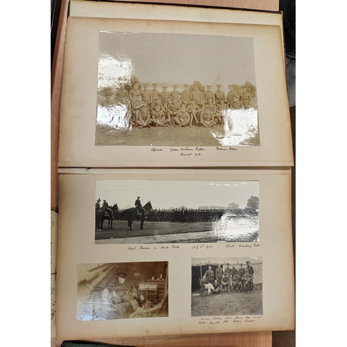 105 - Collection generally fine to very fine of photos in album labelled Capt. Barnett 60th Rifles, photos... 