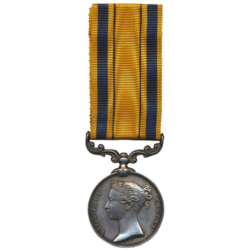 10A - 1879 South Africa Medal renamed to Bomb R. C. Thompson. Royal Art, very fine with slight dent to edg... 