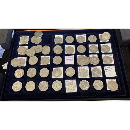 259 - Collection of British coinage in one coincase, generally very fine with some better, including crown... 