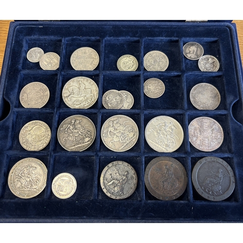 275 - King George III to Queen Elizabeth II collection in Westminster coin case, generally very fine with ... 