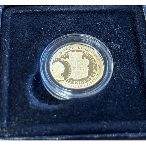 409 - Investment Gold Lot - Documents Required. 2020 ¼ Sovereign gold proof FDC in Hatton's of London box.... 