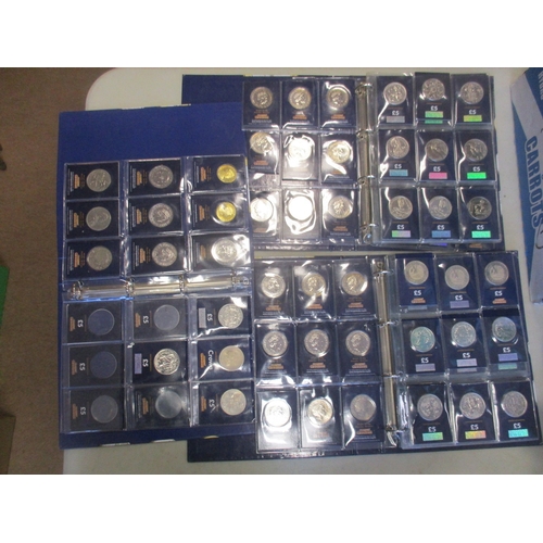 449 - Collection of uncirculated £5s on Change Checker cards in 3 albums, majority 2010s or later, include... 