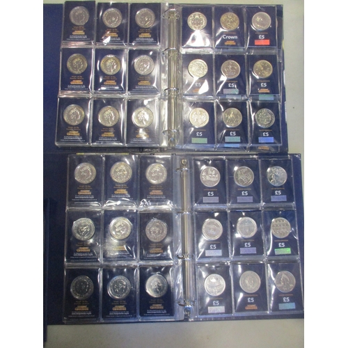 449 - Collection of uncirculated £5s on Change Checker cards in 3 albums, majority 2010s or later, include... 