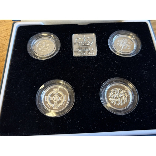 453 - Collection of silver proof FDC boxed commemorative issues, including 1997 piedfort £1 collection of ... 