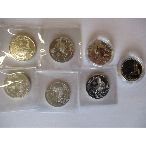 461 - Silver uncirculated £2 range with Lunar Year 2014 Horse (8), 2017 Rooster (5), 2020 Rat and 2019 Buc... 