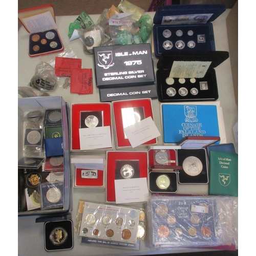 561 - Collection of world coins, year sets and medallic issues, mixture of proof FDC and uncirculated, inc... 