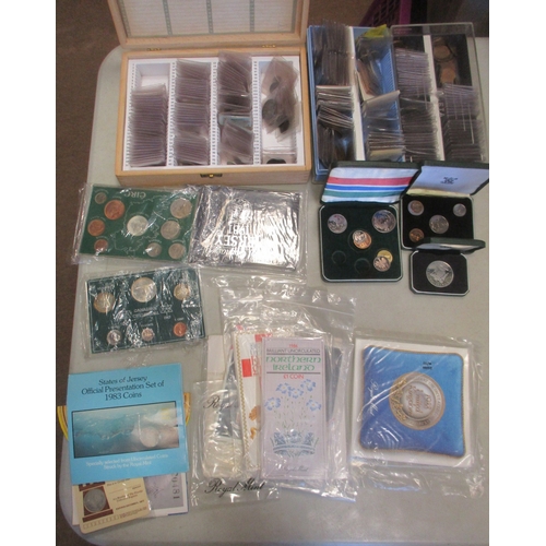 561 - Collection of world coins, year sets and medallic issues, mixture of proof FDC and uncirculated, inc... 