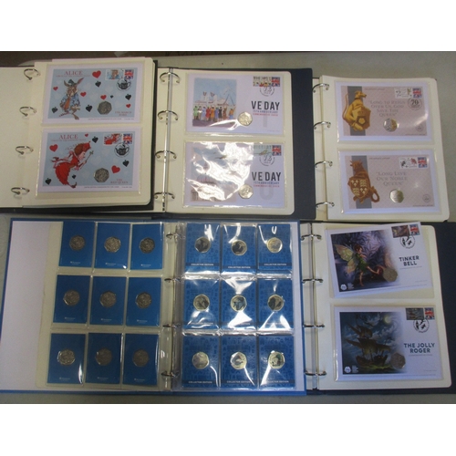 568 - Accumulation of various world commemorative sets, coins and covers in folders and cases, majority by... 