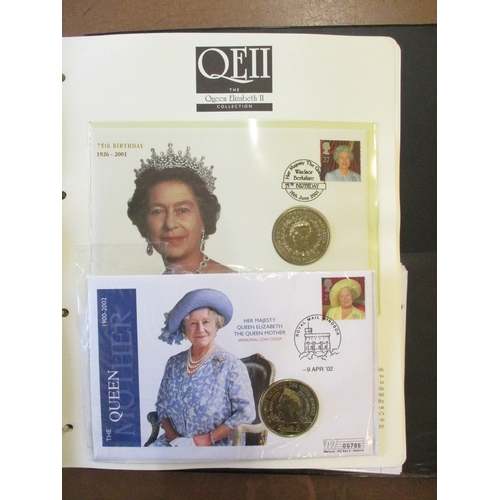 608 - Modern world collection with encapsulated silver proofs FDC 1997 Golden Wedding (4), plated with col... 