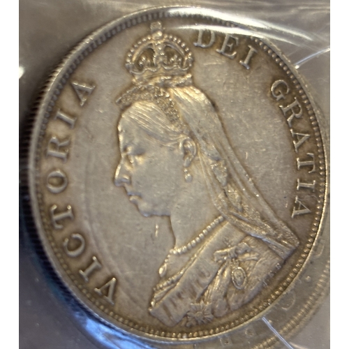 612 - Collection of worldwide coinage, in boxes and albums, generally very fine with some better including... 