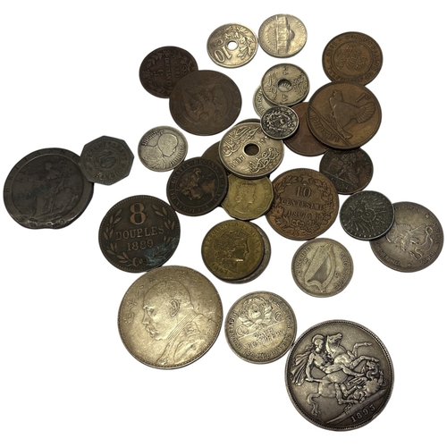 614 - Collection of worldwide coinage loose in bag, generally fine with some better, including Great Brita... 