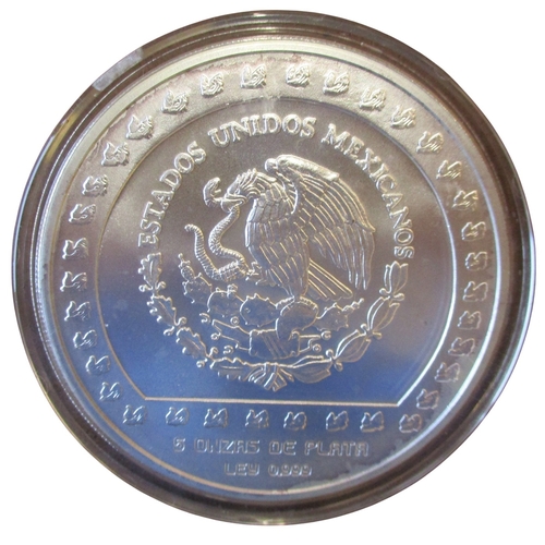 667 - Mexico. 1992 10,000 pesos silver encapsulated uncirculated. (Y)