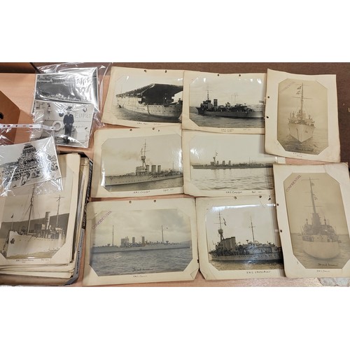 91 - Naval collection generally fine to very fine with framed pictures of James Fort Accra, HMS Hyperion,... 