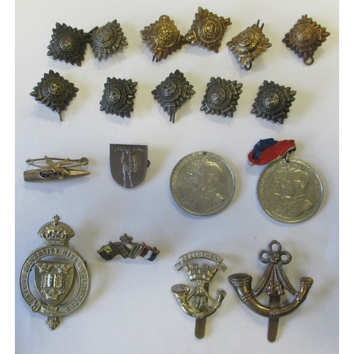 92 - Collection mainly 20th century including 1919 Masonic Peace Medal, Voluntary War Work in India 1914-... 