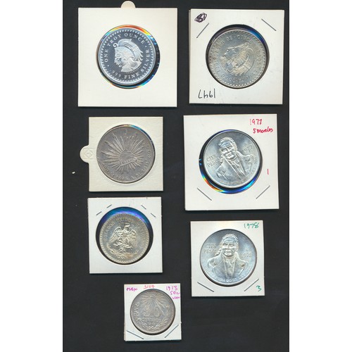 659 - Mexico. Silver collection generally extremely fine or better with 8r 1896, 1897, 1903, 50c 1919 in N... 