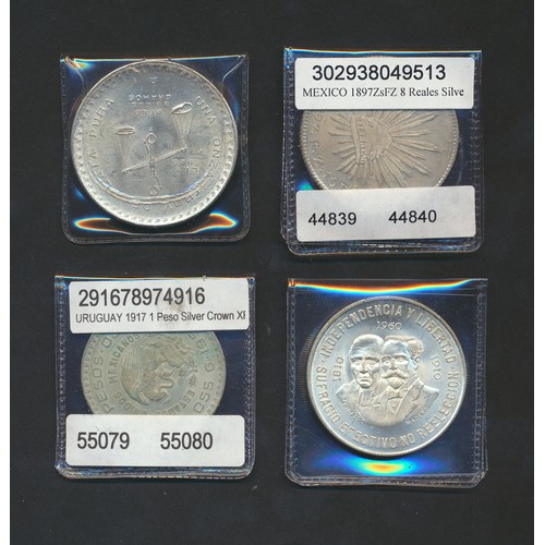 659 - Mexico. Silver collection generally extremely fine or better with 8r 1896, 1897, 1903, 50c 1919 in N... 