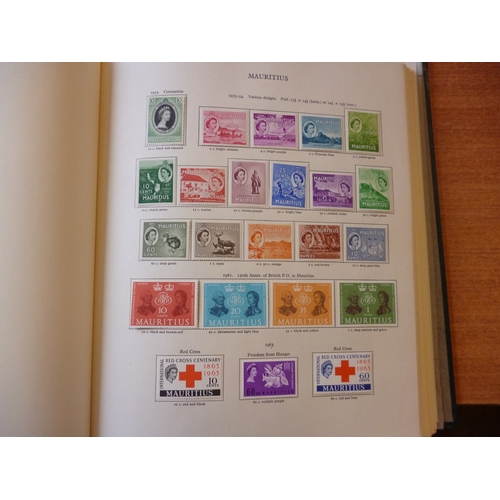 8 - BC QEII, Mauritius-Nigeria mounted mint coln in 1 SG New Age album. Incl  Mauritius 1953-4 set, 1965... 