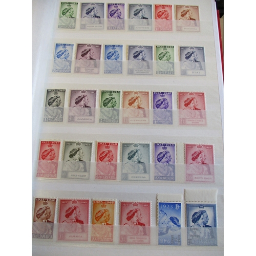 1 - BC KGVI M/UM coln in 2 large stockbooks. Incl Aden incl 1939-48 set M/UM, 1951 ovpt set (less 5c on ... 